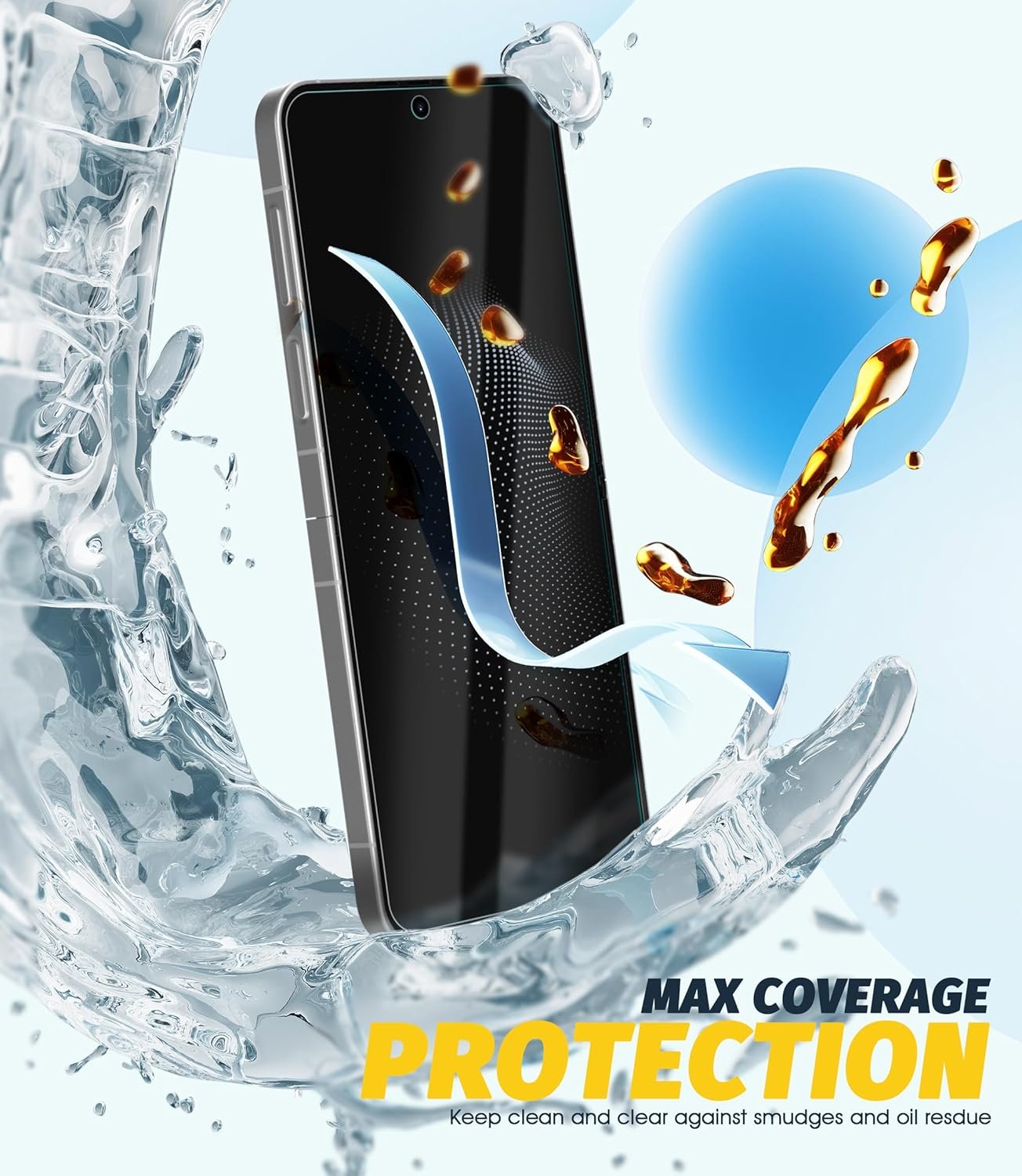 Orzero (3 Pack) Compatible for Samsung Galaxy Z Flip 6 / 5 5G / 4 5G / 3 Inside Screen Protector, Soft TPU Edge to Edge High Definition Anti-Scratch Bubble-Free (Lifetime Replacement)