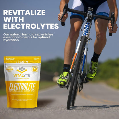 Vitalyte Electrolyte Powder 35 oz, 40 Servings | 100% Natural Isotonic Drink Mix for Hydration, Energy & Recovery | Keto Electrolytes Energy Drink Powder Water Enhancer | Low Sugar Sports Nutrition Electrolyte Replacement Drinks