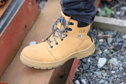 OX Tools Nubuck Leather Safety Boots-Size 13, OX Attitude Honey-Nubuck Leather Safety Boots, Size 44, Honey, UK, Honey