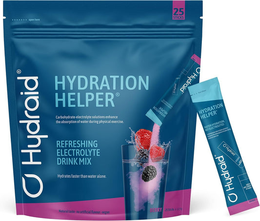 Hydraid Hydration Helper® BERRY - Electrolyte Powder with 1118mg of Electrolytes for Sports and Fast Recovery - 25 Berries Flavoured Sachets