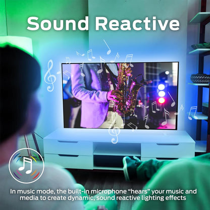 Monster Smart 16.4ft Indoor Multi-Color Light Strip, Sound Reactive, Razer Chroma