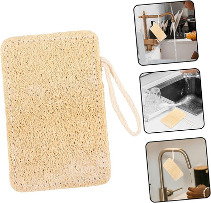 OATIPHO Kitchen Loofah Scrubber Dishwashing Sponge Design for Cleaning Durable Loofah Cloth for Stubborn