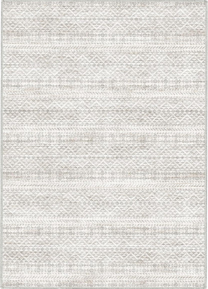 Fortsea 5'x7' Machine Washable Abstract Design Area Rug Machine Washable Area Rugs 5X7, Non Slip, Stain Resistant, Home Decor Living Room Area Rugs 5x7 (Grey Beige 5x7)…
