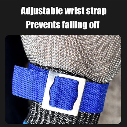 Safety Gloves - Cut Resistant Gloves | Steel Wire/PE Garden Work | Finger Protector | Multipurpose Oyster Shucking Tool, Breathable Cutting Mittens For Gardening Fishing