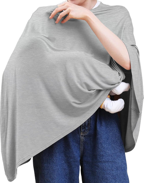 Seejoy Nursing Cover for Breastfeeding, 360Â°Full Coverage Nursing Poncho, Rayon Soft & Breathable Breastfeeding Cover up