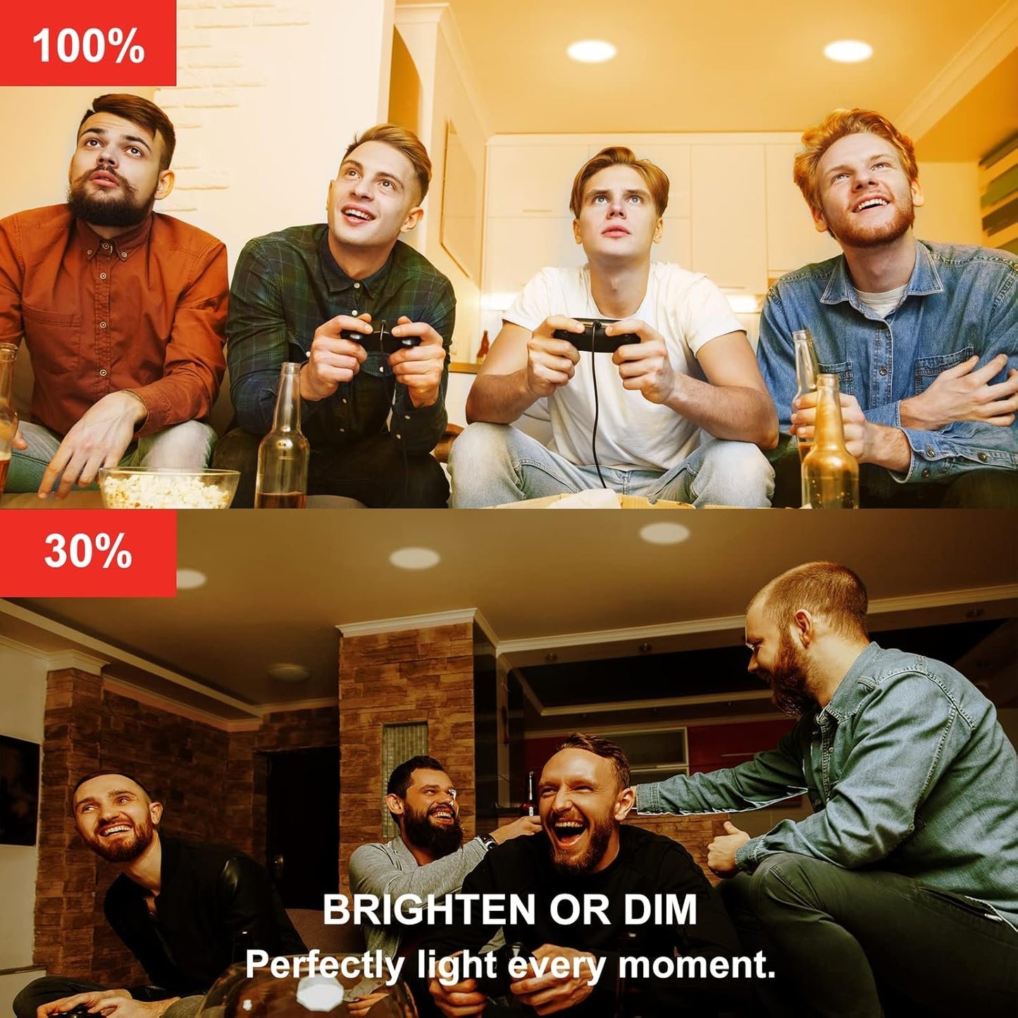 Sengled Smart Recessed Lighting, 5/6 inch, S1 Auto Pairing with Alexa Devices, Led Lights, Smart Can Lights Retrofit Work with Alexa, Smart LED Downlight, ‎Warm Light Bulbs, Conversion Kit, 1-Pack