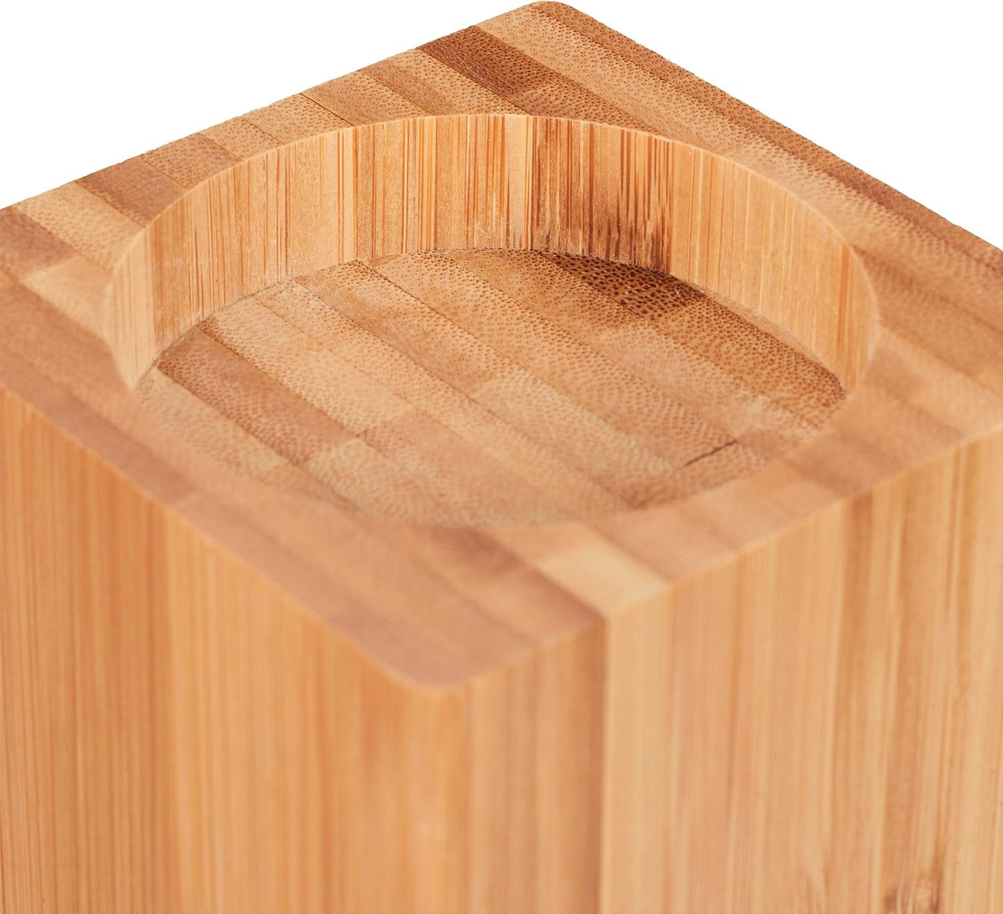 Relaxdays Set of 4 Furniture Risers, Height Increase of 14 cm for ECC Beds, HLP: 15, 5 x 14.5 cm, Natural Wood, Bamboo, 4 Pieces