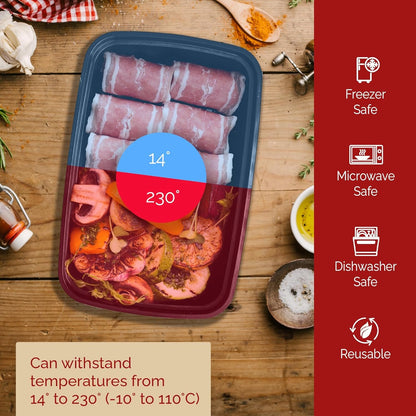 Reli. Meal Prep Containers 12 oz (27 Pack) 1 Compartment Meal Prep Containers Reusable | Plastic Take Out Food Box, Microwavable | Small Boxes with Lids for Takeout, Leftover