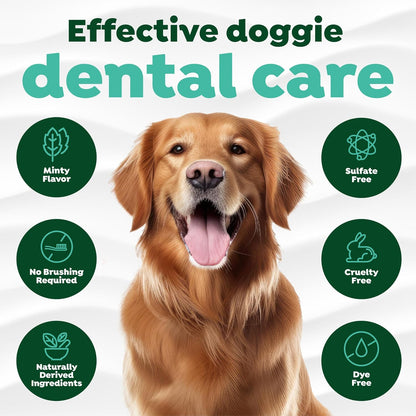 Tropiclean Fresh Breath by Dental Hygiene Gel for Dogs – Clean Teeth, Without Brushing – Against Plaque & Tartar – Original – 118 ml