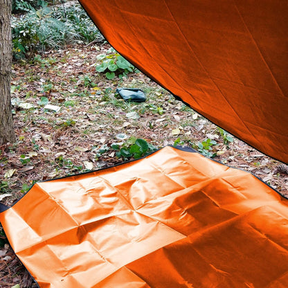 E EASTSTORM 210 x 150 cm Thickened Emergency Blanket Sleeping Bag Survival Bivvy Bag Rescue Blankets Tarp Waterproof Thermal Blanket Tarp Tent Tarp Ultralight Cold Protection for Camping