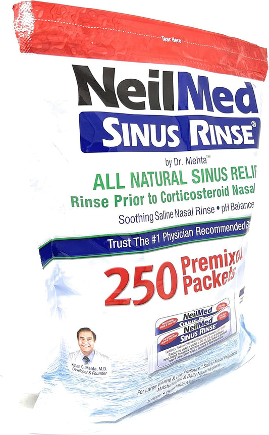 Birsppy NeilMed Sinus Rinse Refill Packets 250 ct