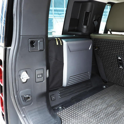 PIUGILH Rear Trunk Side Storage Organizer Bag Compatible with Land Rover Defender 90 110 130 2020-2024 Accessories, Interior Trunk Storage Organizer,Black