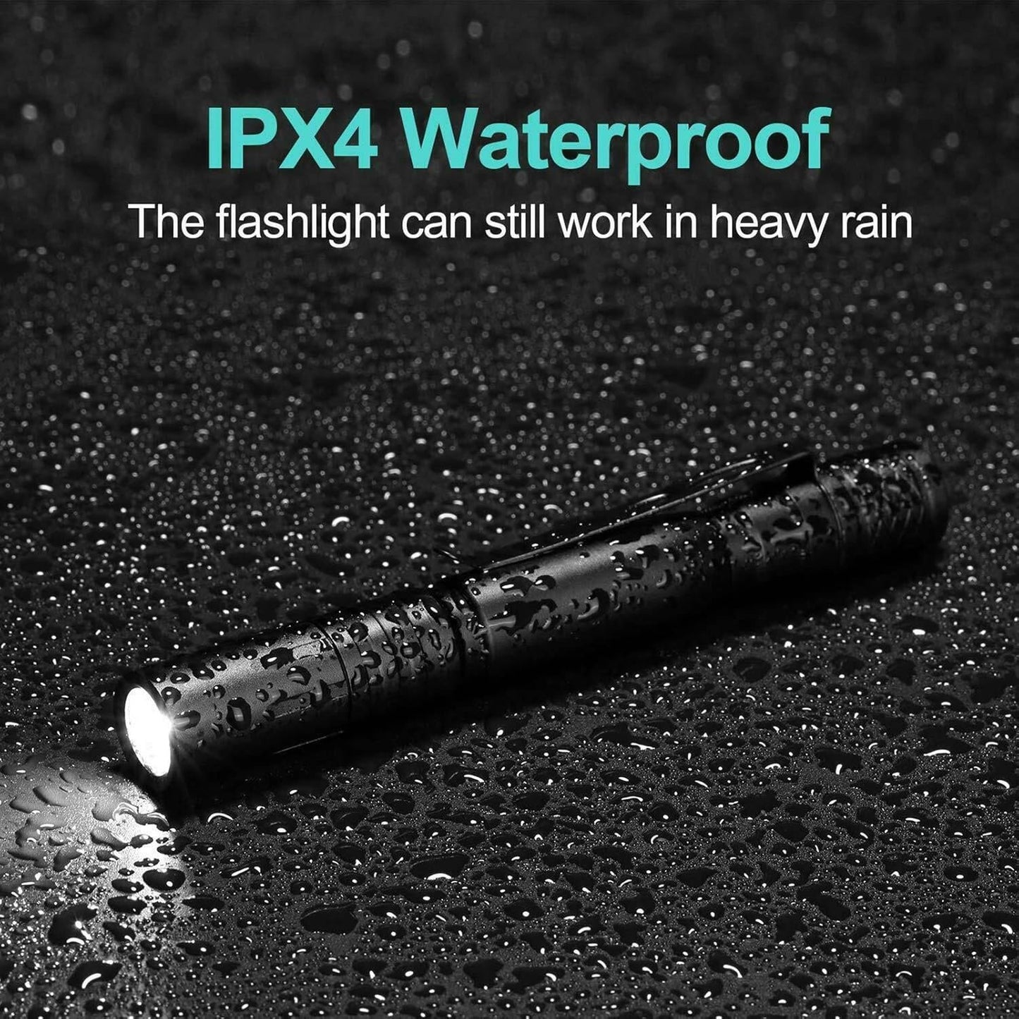 POCKETMAN LED Penlight Flashlight Tactical Torch Small Flashlight Pocket-Size Pen Flashlight with Clip for Lighting (5 Pack)