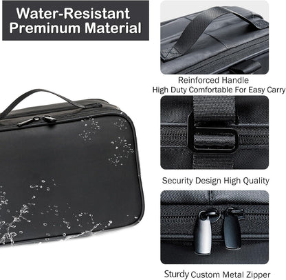 Hanging Toiletry Bag for Men and Women, BAGSPRITE Travel Bag for Toiletries, Water-resistant Shaving Bag for Men Travel, Toiletry Bags for Traveling, Large Travel Size Toiletry Organizer, Travel Case
