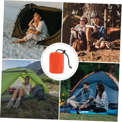 Abaodam 3 Set Emergency Compression Bivy Sack with Storage Bag Portable Thermal Blanket for Hiking Camping and Outdoor Survival