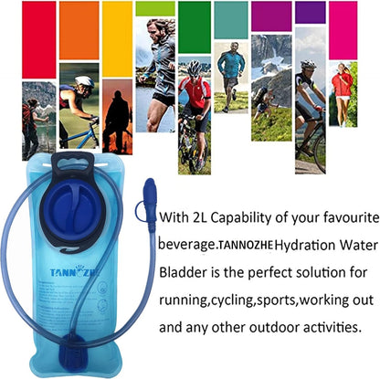 TANNOZHE Hydration Bladder Water Bladder Leak Proof Water Reservoir,BPA Free Hydration Pack Replacement,Sports Travel Reservoir Hydration Bag Pack Hiking,Outdoor