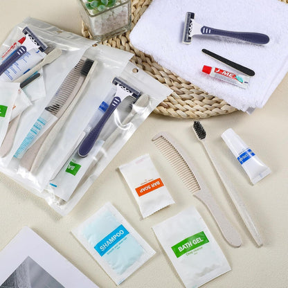 Suclain 96 Pack of Bulk Hygiene Kit for Homeless Travel Size Toiletries Bulk Dental Hygiene Kit Homeless Care Package Supplies for Travel Cleaning Charity Hotel Hospital Industries