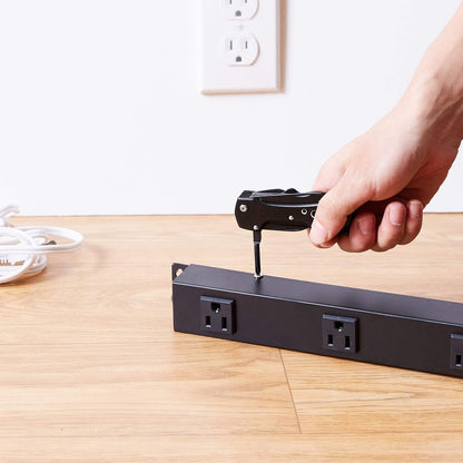 Amazon Basics 15-in-1 Stainless Steel Multitool Pocket Knife with Sheath