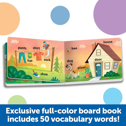 Learning Resources LER9123 Spike Hedgehog First Words, Book Set Top, Toys, Fun, Preschool Fine Motor Skills, Toddler Activity, 15 Pieces, Age 18 Months+