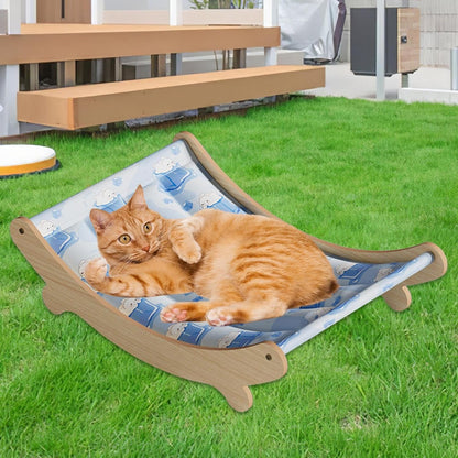 Lpsdssre Sedia Da Gatto, Amache Per Gatti Lavabili, Letto Per Animali Domestici Di Raffreddamento, Punto Di Riposo Elevato, Mobili Eleganti E Pratici, 49x31.5x13cm, Per Uso Esterno E Interno