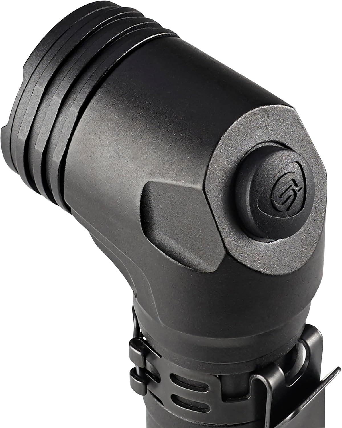 Streamlight ProTac 90X Right Angle Multi-Fuel Tactical Flashlight with Two CR123A Lithium Batteries and Holster, Black