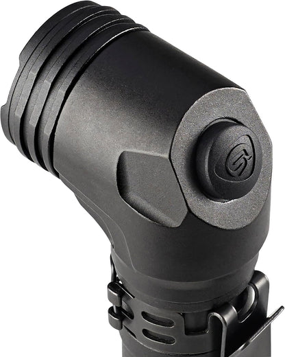Streamlight ProTac 90X Right Angle Multi-Fuel Tactical Flashlight with Two CR123A Lithium Batteries and Holster, Black