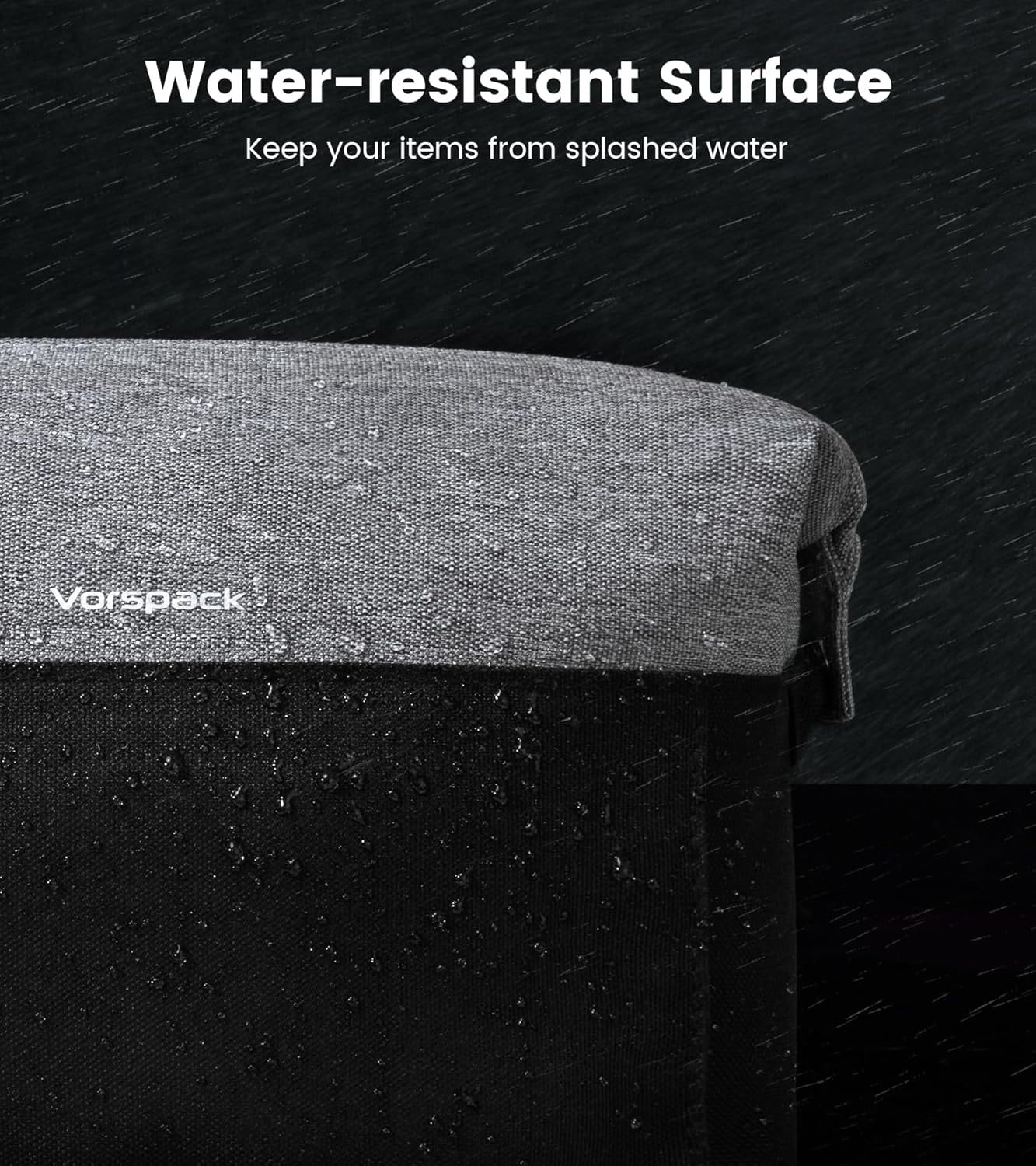 Vorspack Travel Toiletry Bag for Men - Lightweight Mens Toiletry Travel Bag Water Resistant Dopp Kit Shaving Bag, Black, Medium