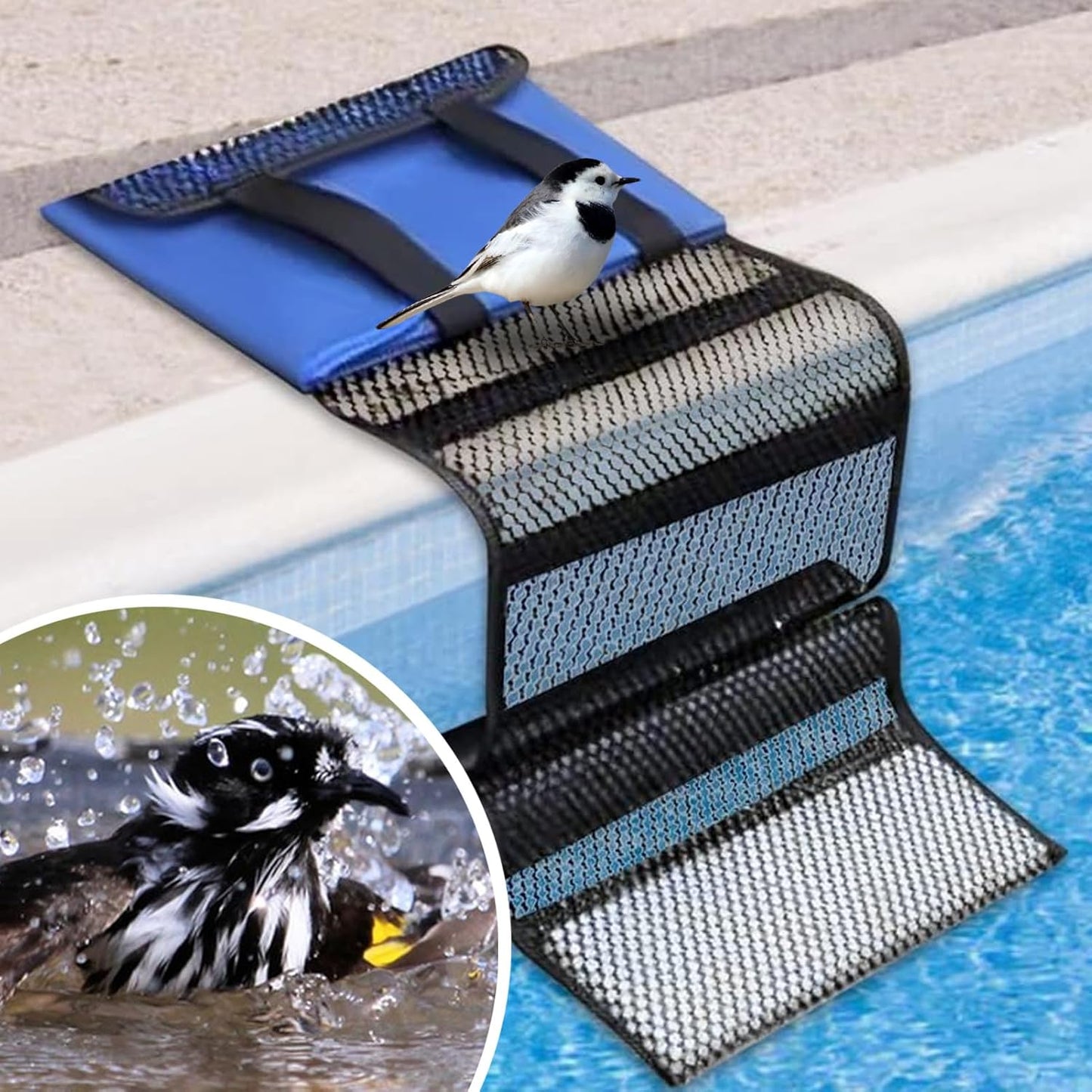 Animal Saving Ramp, Pool Critter Saver, Floating Rescue Platforms Small Wildlife Escape Frog Helper Device Safety Pond Exit for Ladder Tool, 11x6x3 inch