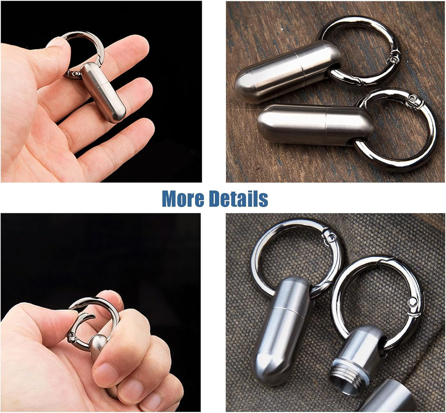 Hamans Titanium Waterproof Container Multi Tool Box Case Outdoor EDC Survival Storage Container Dry Box