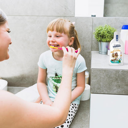 Pasta del Capitano, Junior Mouthwash with Sweet Mint Flavour, Alcohol-free, Prevents the Formation of Caries, Ideal for Children from 6 Years of Age, 100% Made in Italy, 400 ml Bottle