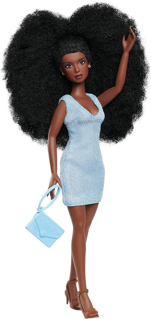 Just Play Naturalistas Liya Doll and Accessories 4C Textured Hair - Deep Brown Skin Tone - Designed and Developed by Purpose Toys