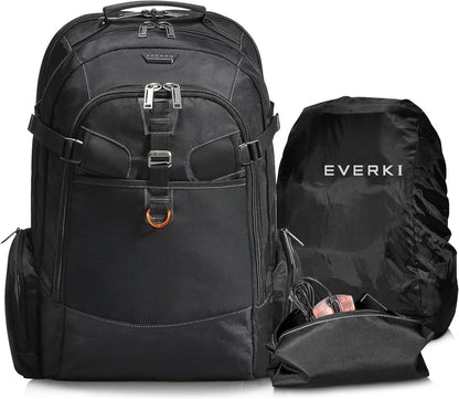 EVERKI Business 120 EKP120 18.4 Inch Laptop Backpack, Ideal for Large Laptops, Workstations and Gaming, Organizer Compartments, Padded Shoulder Straps, Water Resistant