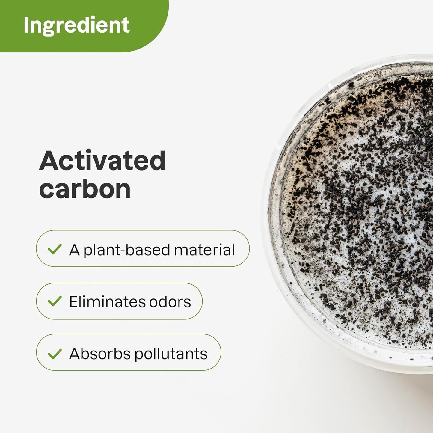 ATTITUDE Bio Absorbant Air Purifier with Activated Carbon Freshener, Made in Canada, Odor Remover, Plant and Mineral-Based, Vegan, Mint, 227 grams