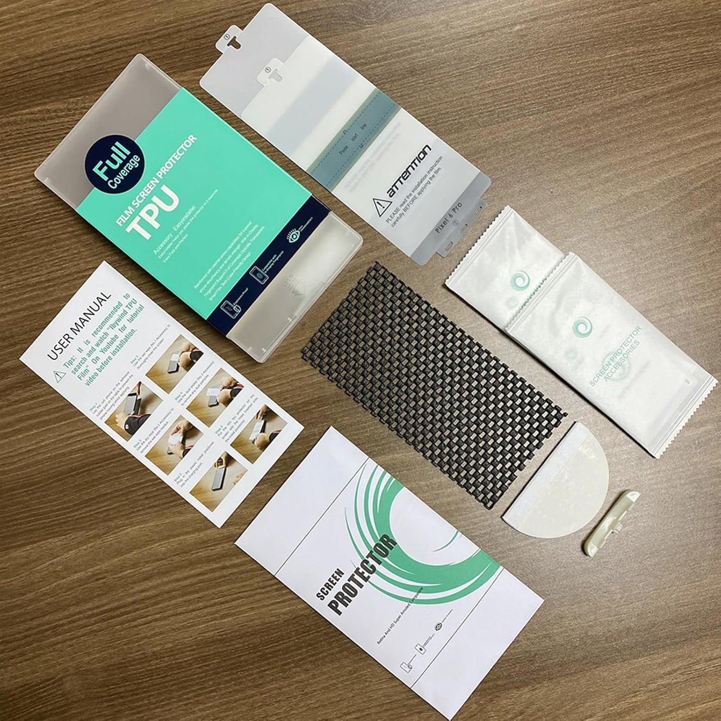 Ibywind Screen Protector for Google Pixel 6 Pro,[Pack of 2][plastic positioner][In-Display Fingerprint Support][Bubble Free]