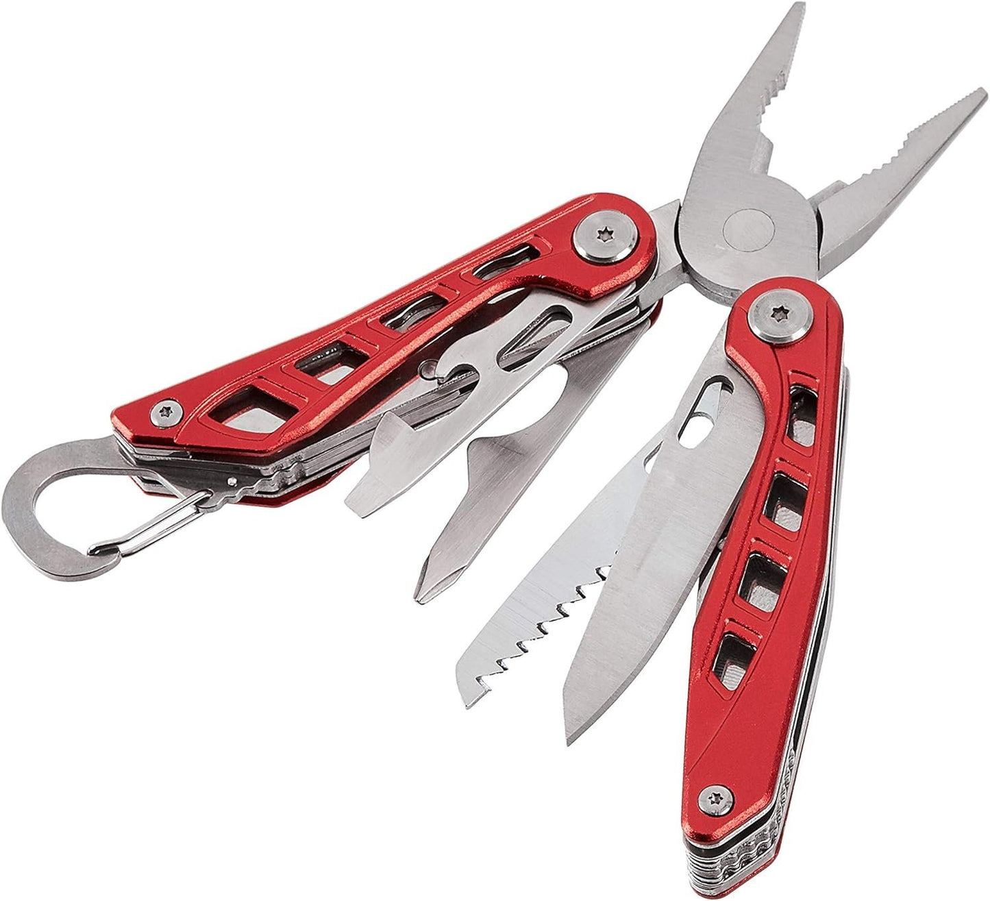 Amazon Basics 8-in-1 Stainless Steel Multitool Safety Lock with Nylon Sheath