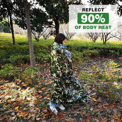 Emergency Sleeping Bag, Survival Sleeping Bag, Survival Bivouac Bag, First Aid Rescue Blankets, Waterproof Emergency Blanket, Warm Tube Tent, Ultralight, Heat Repellent, Cold Protection, Rescue Tent