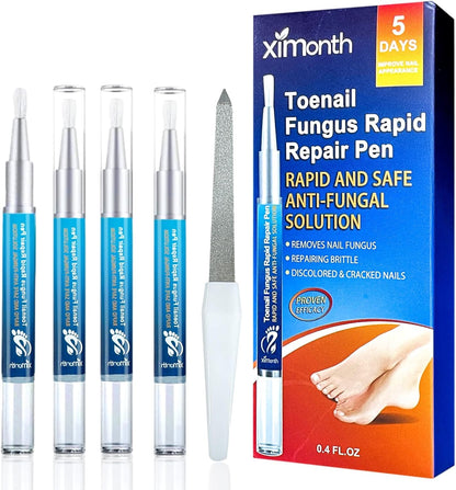 4 Pcs Nail Care with Nail File, Cuticle Oil, Nail Care Pencil with Aloe Vera for Nails and Toenails