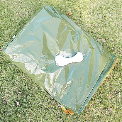 Wilitto Emergency Tent Portable Thermal Blanket Lifesaving Camping Equipment for Emergency Situations Portable Emergency Shelter Green A