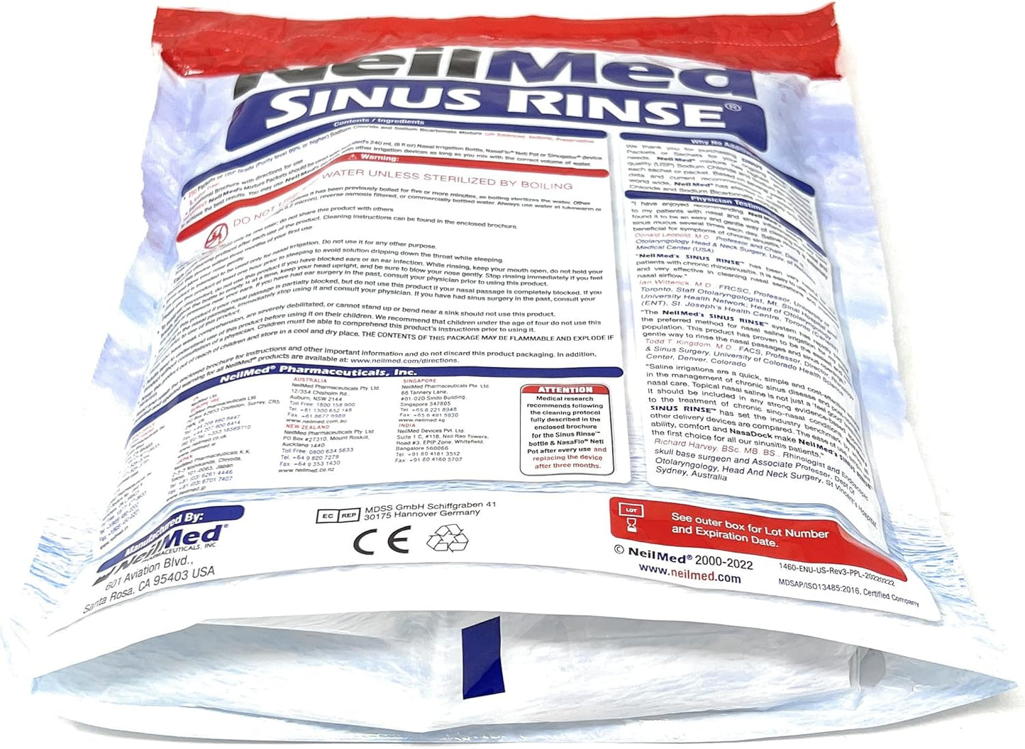 Birsppy NeilMed Sinus Rinse Refill Packets 250 ct
