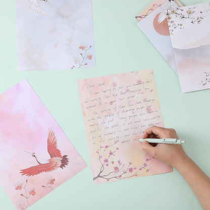 Mr. Pen- Stationery Writing Paper Set With Envelopes, 30 Letter Papers + 18 Envelopes, Cute Set for Writing Letters
