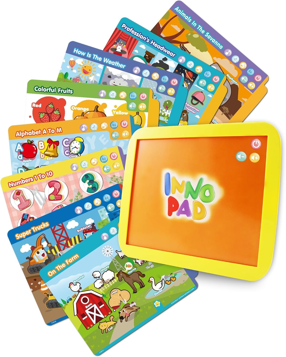 Best Learning INNO PAD Smart Fun Lessons - Educational Tablet Toy to Learn The Alphabet, Numbers, Colours, Shapes, Animals, Transport for Toddlers Aged 2 to 5 Years | Ideal Birthday Gift