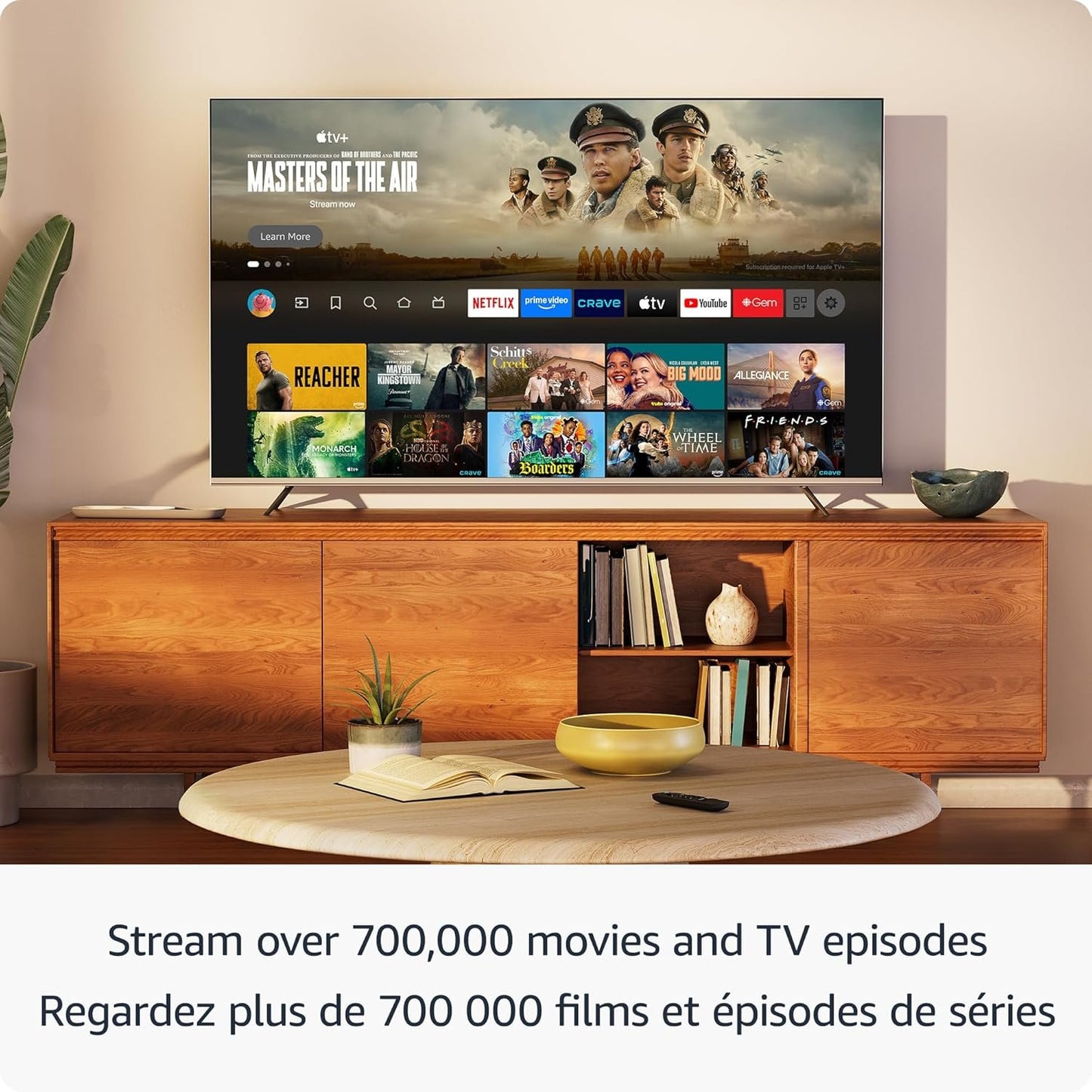 Amazon Fire TV Stick HD (newest model), free and live TV, Alexa Voice Remote, smart home controls, HD streaming