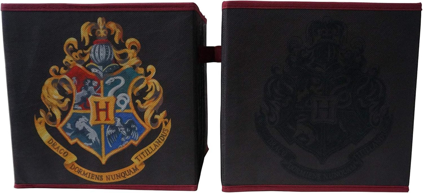 Harry Potter 5 Piece Storage Solution Set, Come with Collapsible Storage Trunk, Pop Up Hamper, 2 Storage Cubes, 1 Sequin Storage Cube