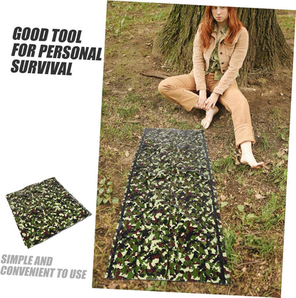 EXAOMBLE 1 Set Survival Tent Emergency Shelter with Thermal Insulation Windproof Design Durable Construction for Outdoor Camping and Hiking Adventures