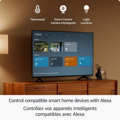 Amazon Fire TV Stick HD (newest model), free and live TV, Alexa Voice Remote, smart home controls, HD streaming