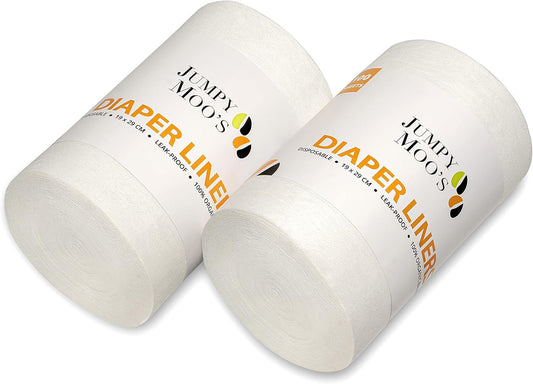 Baby Diaper Liners - Biodegradable Cloth Diaper Liners for Reusable Diapers Baby - Convenient & Easy to Use Cloth Diaper Inserts - Fits All, 7.5x11.5 in - Prevents Staining & Simplifies Cleaning