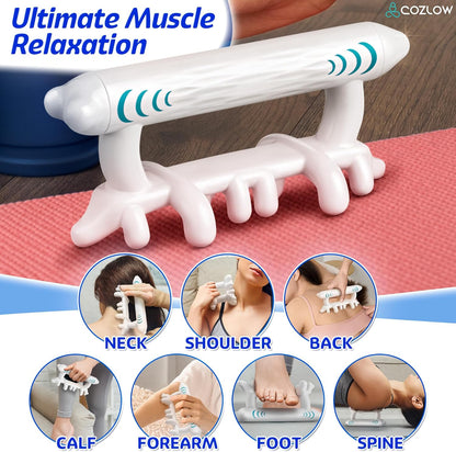 Cozlow - Fascia Massage Tool for Trigger Point Pain Relief - Myofascial Release Massager for Reduced Cellulite Appearance & Tight Muscle Knots - Deep Tissue Massage Nodes for Neck, Shoulder & Legs