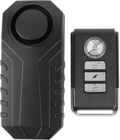 Wireless Bike Security Vibration System 113dB Remote Control Alarm for Motorcycles Luggage