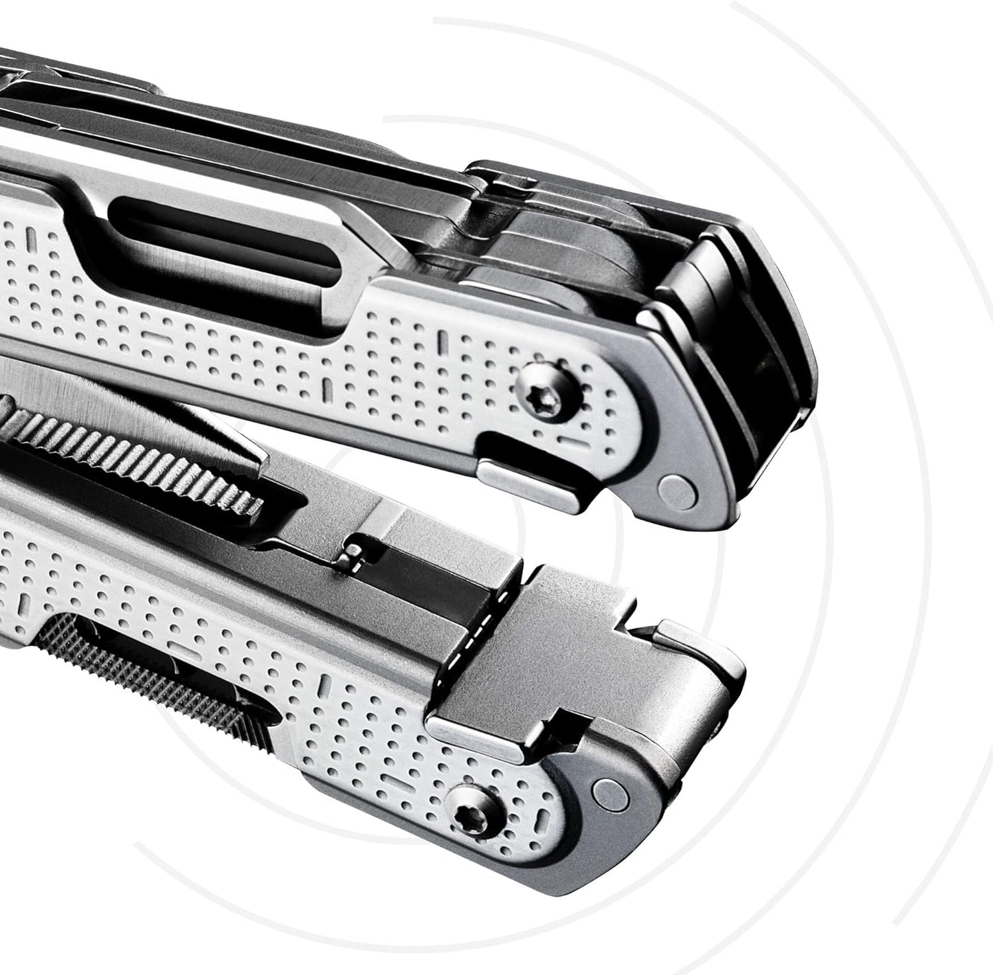 LEATHERMAN, FREE P4 Multitool with Magnetic Locking, One Size Hand Accessible Tools and Premium Nylon Sheath and Pocket Clip, Made in the USA