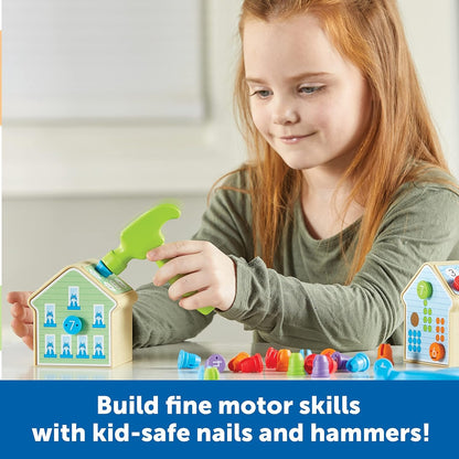 Learning Resources Number Nails Activity Set - 102 Pieces, Ages 4+ Toddler Learning Activities, Fine Motor Games for Kids, Math Games for Kids